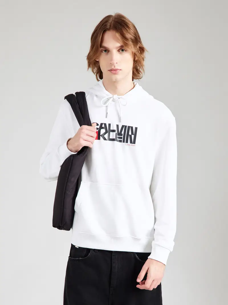 Felpa rosso / nero / bianco miniatura 3