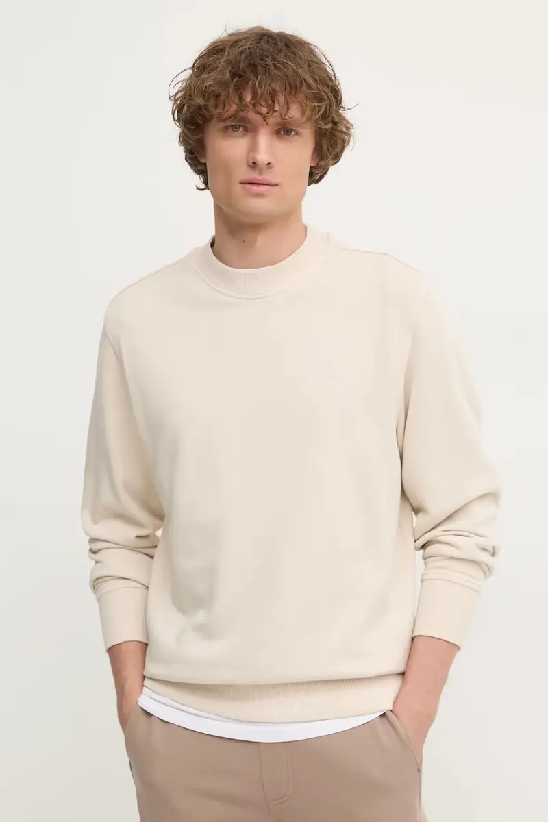 felpa uomo colore beige J30J327079 miniatura 2