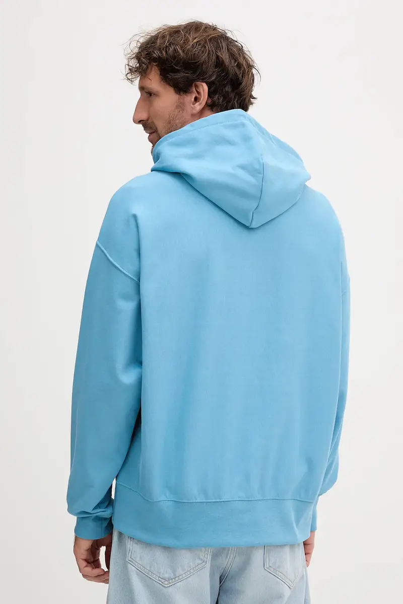 felpa uomo colore blu con cappuccio LV04RC281G miniatura 2