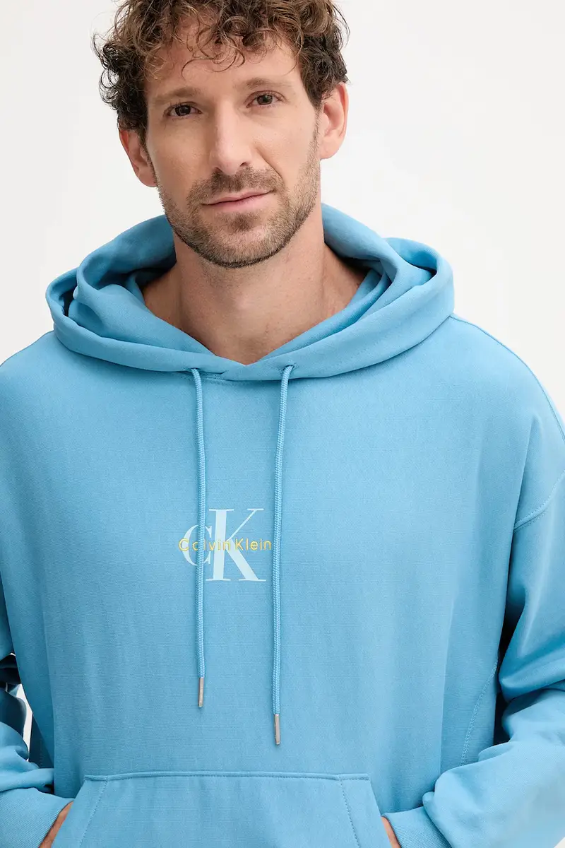 felpa uomo colore blu con cappuccio LV04RC281G miniatura 3