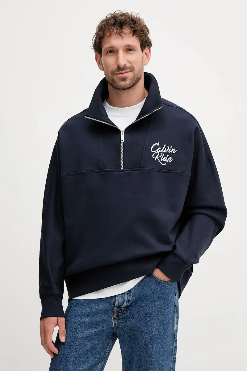 felpa uomo colore blu navy con applicazione LV04RD205G