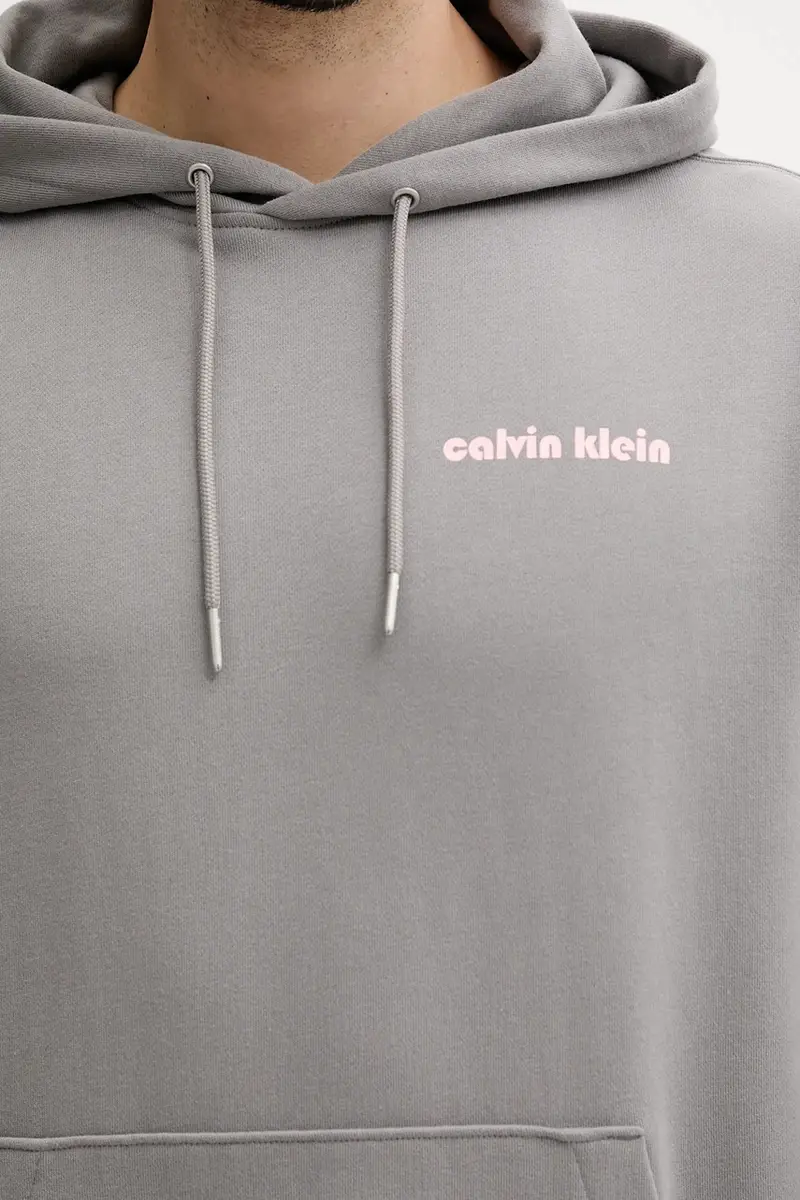 felpa uomo colore grigio con cappuccio LV04RC293G miniatura 4