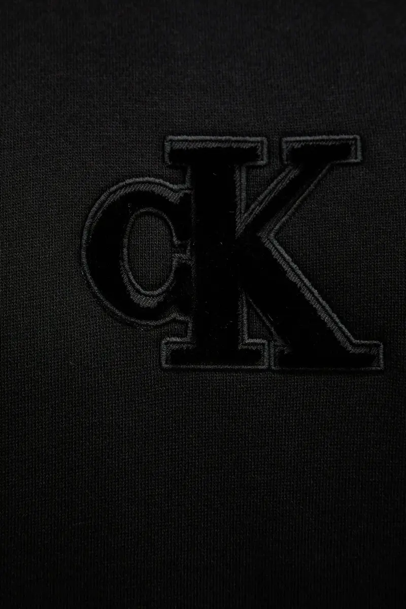 felpa uomo colore nero con cappuccio con applicazione LV04RD250G miniatura 5