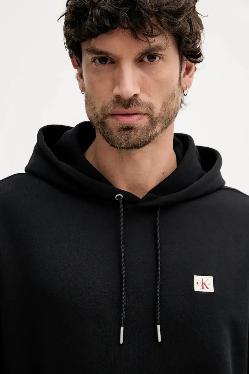 felpa uomo colore nero con cappuccio LV04RC274G miniatura 3