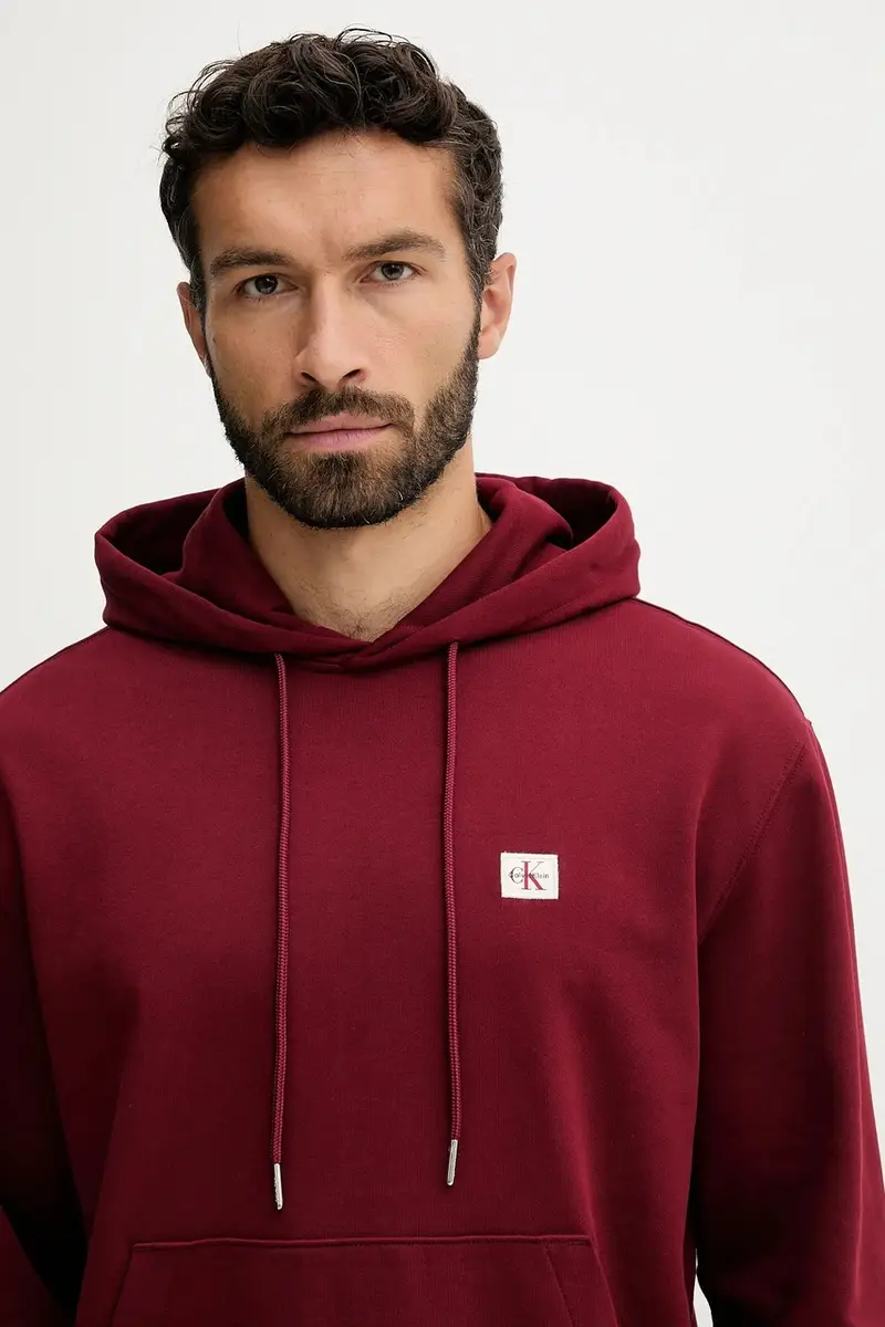 felpa uomo colore nero con cappuccio LV04RC274G Granata miniatura 4