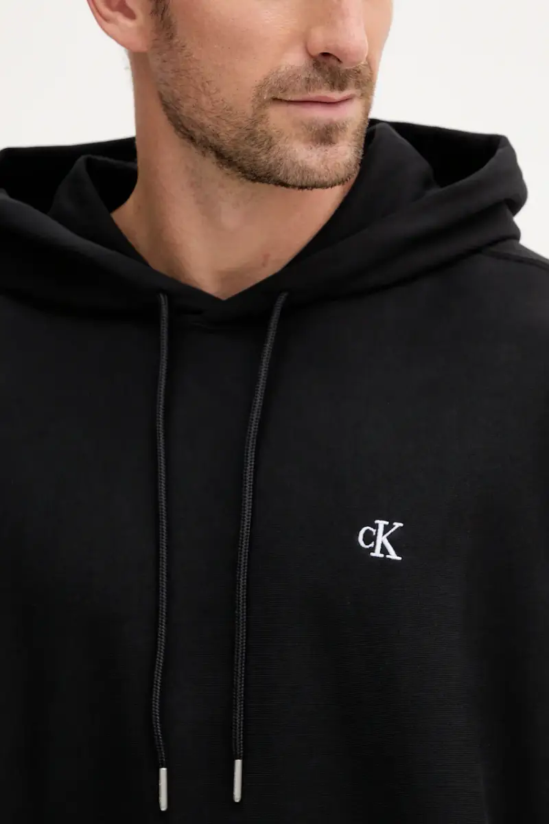 felpa uomo colore nero con cappuccio LV04RC278G miniatura 4