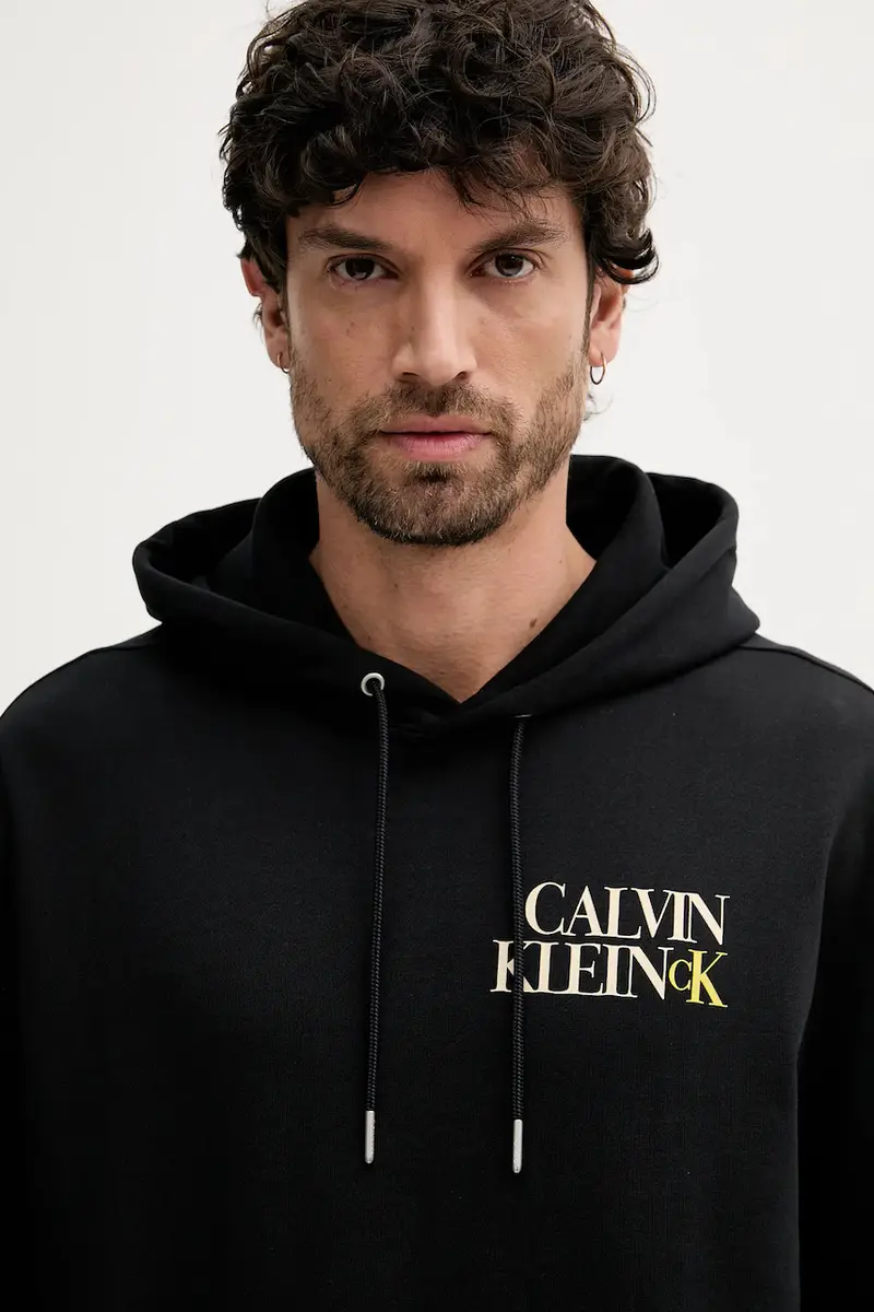 felpa uomo colore nero con cappuccio LV04RC283G miniatura 3