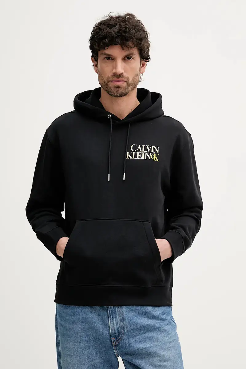 felpa uomo colore nero con cappuccio LV04RC283G