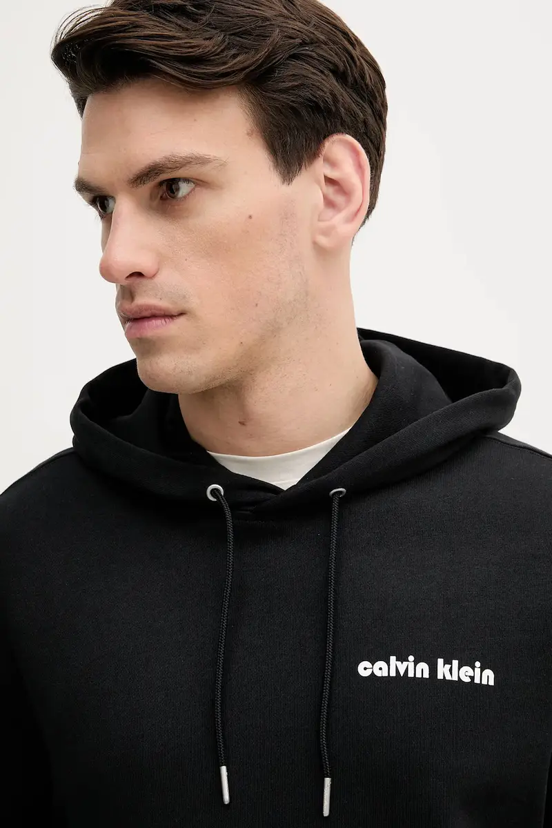 felpa uomo colore nero con cappuccio LV04RC293G miniatura 4