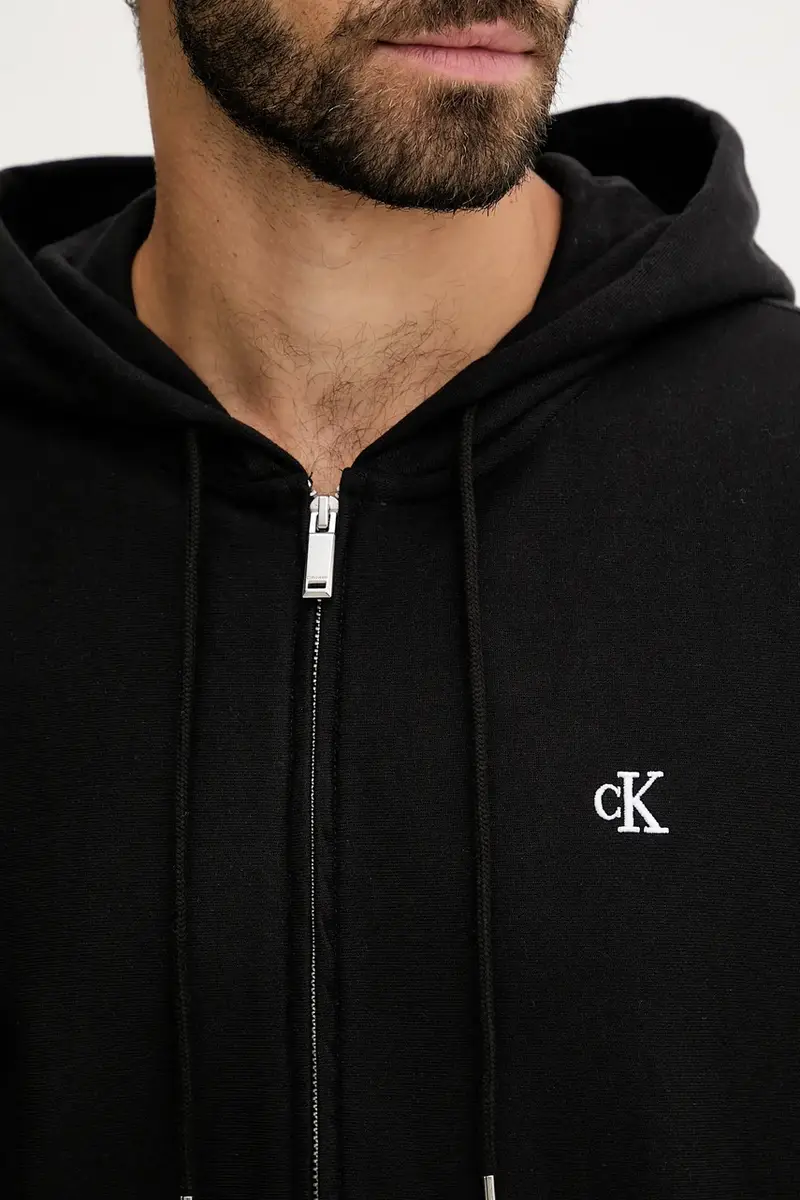 felpa uomo colore nero con cappuccio LV04RD232G miniatura 4