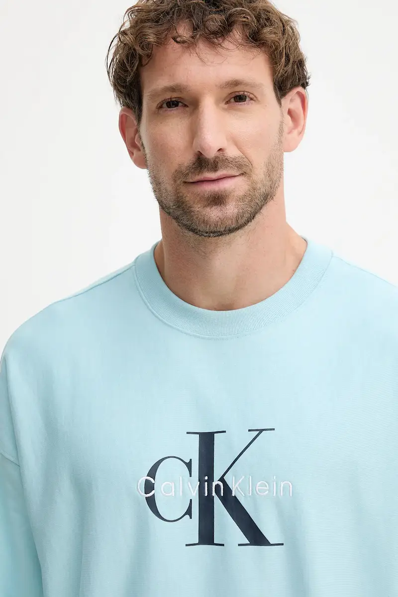 felpa uomo colore turchese LV04RD234G miniatura 4