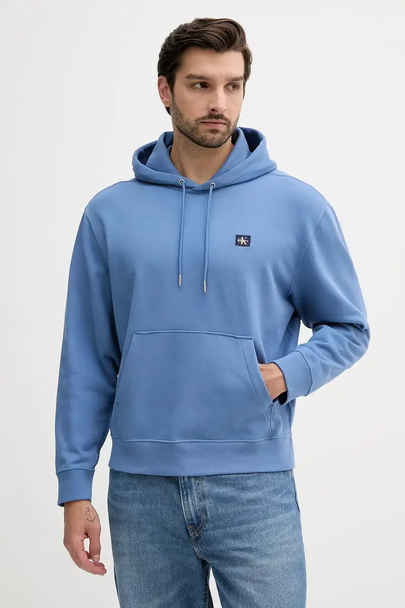 felpa uomo colore violetto con cappuccio LV04RC274G Blu