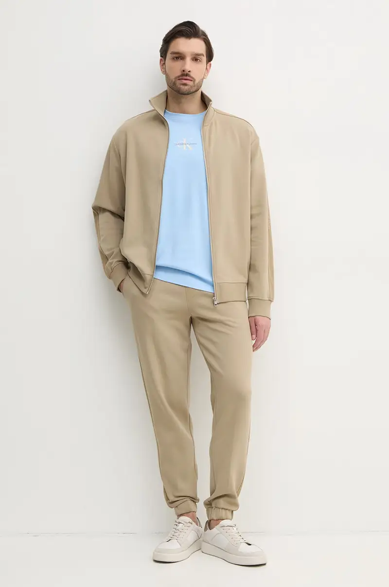 felpa uomo J30J327244 Beige miniatura 2