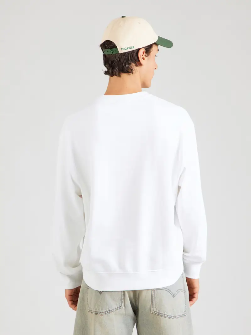 Felpa verde chiaro / bianco miniatura 3