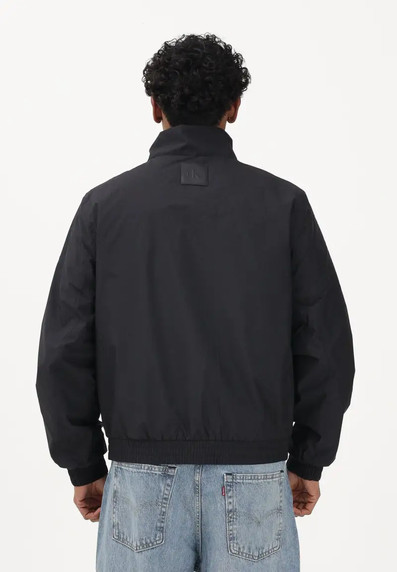 Giacca a vento Harrington nera da uomo miniatura 3