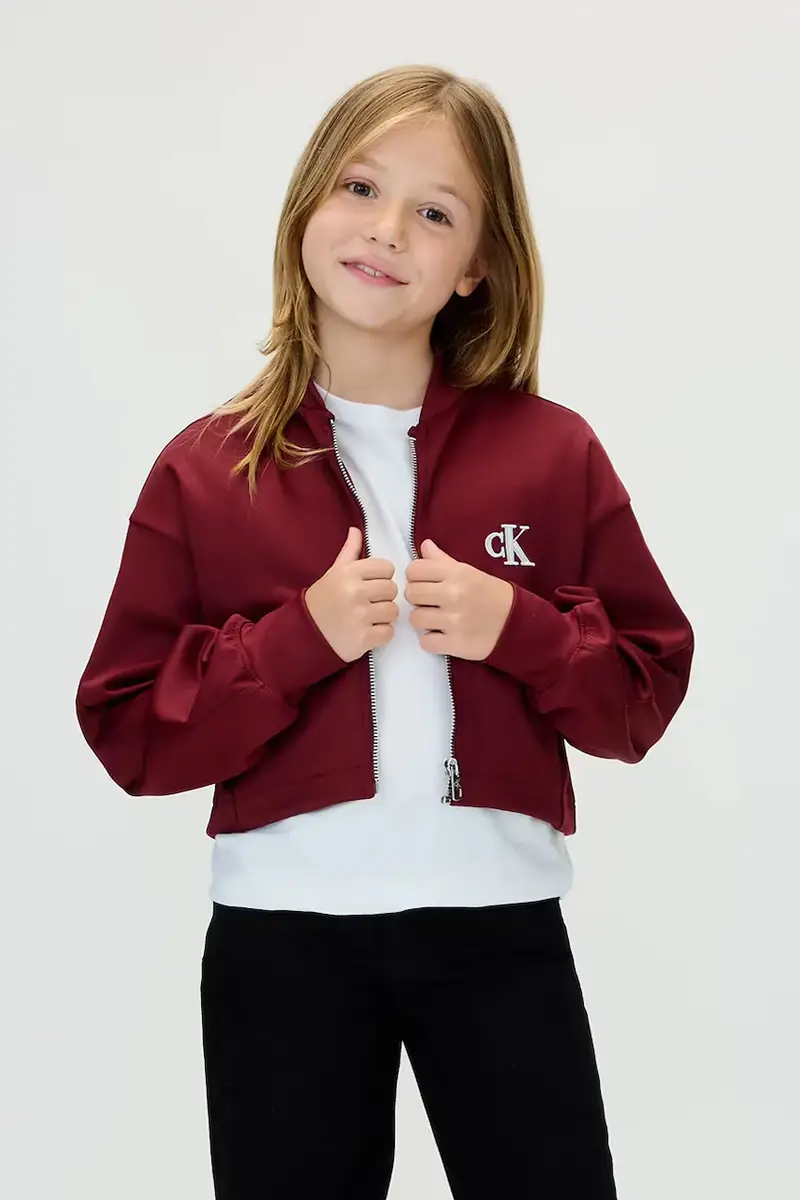 giacca bomber bambini colore granata IG0IG03076