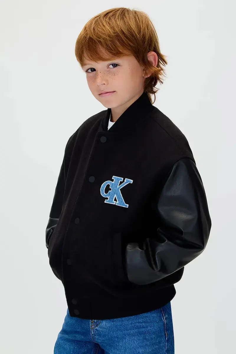 giacca bomber bambini colore nero IB0IB02567 miniatura 4