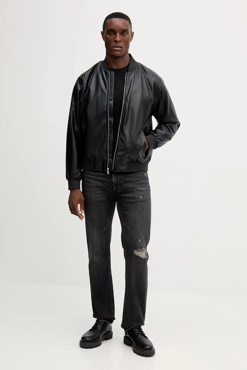 giacca bomber colore nero LV04RC407G miniatura 2