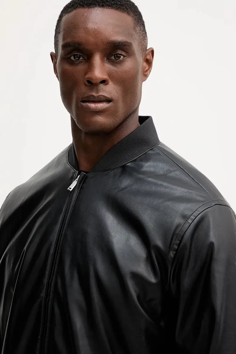 giacca bomber colore nero LV04RC407G miniatura 4