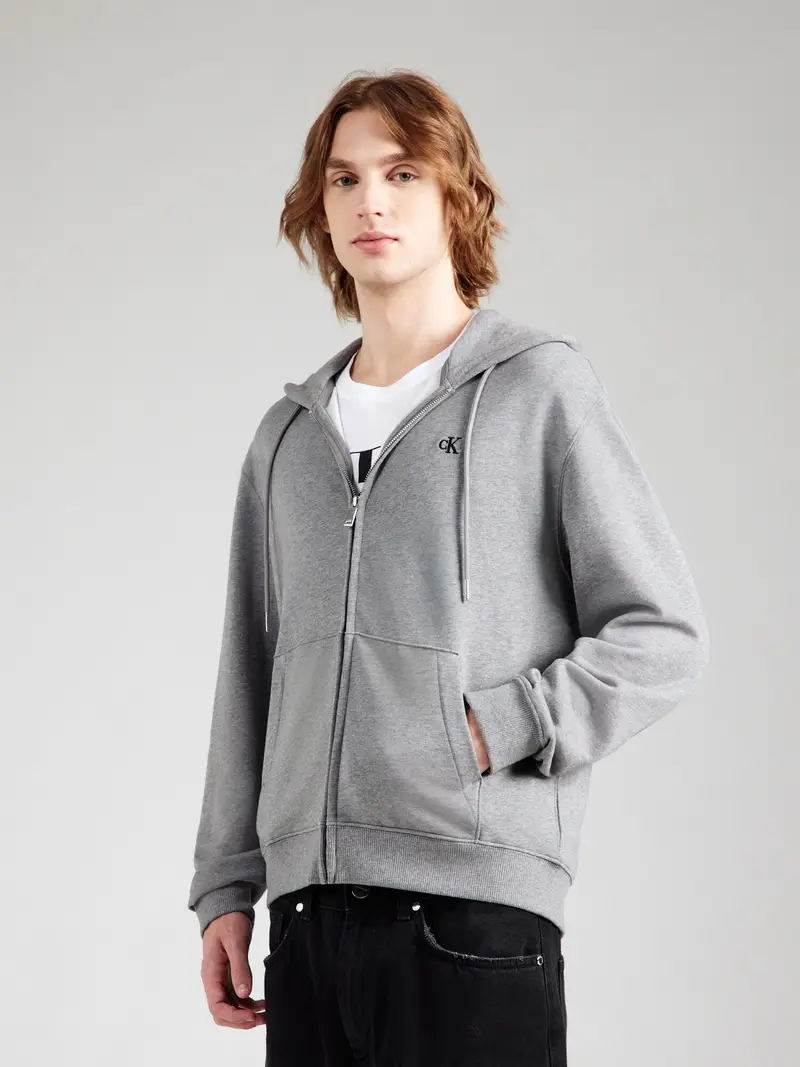 Giacca di felpa grigio miniatura 3