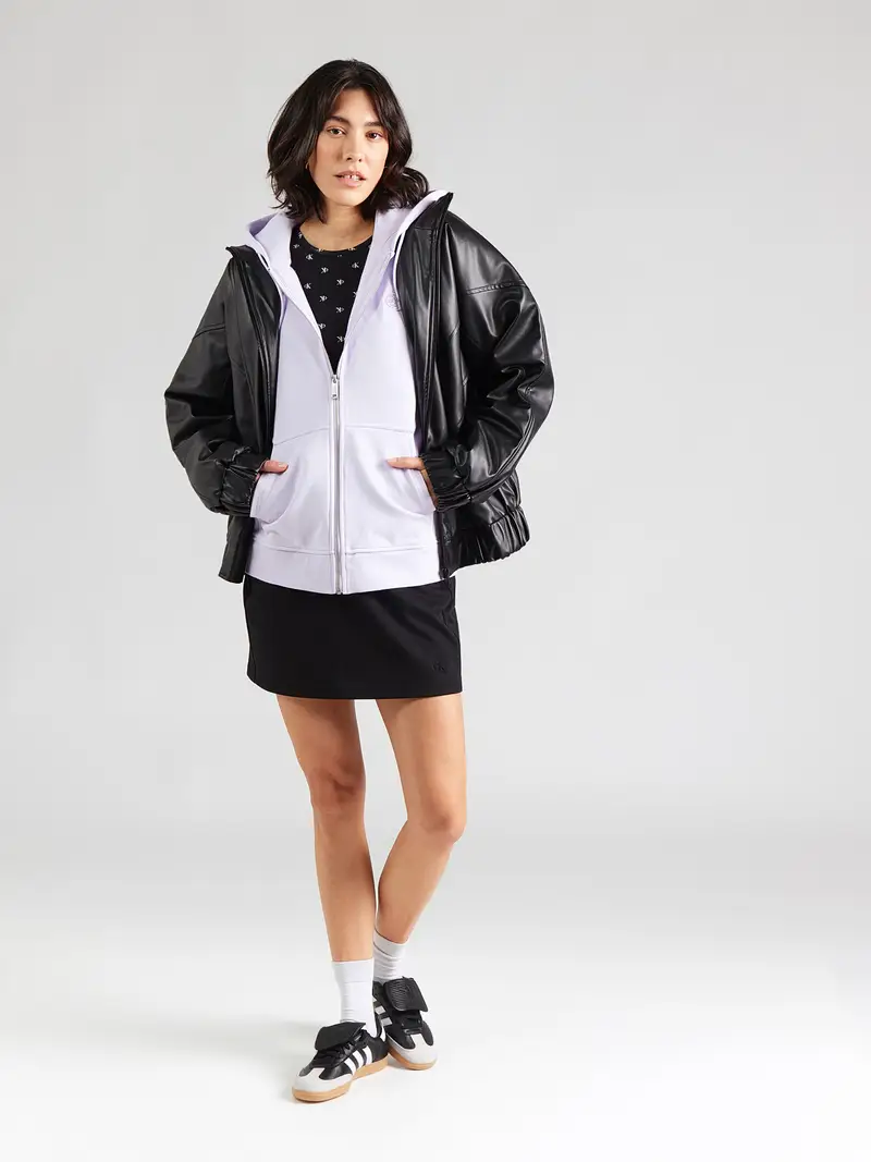 Giacca di felpa lilla pastello miniatura 2