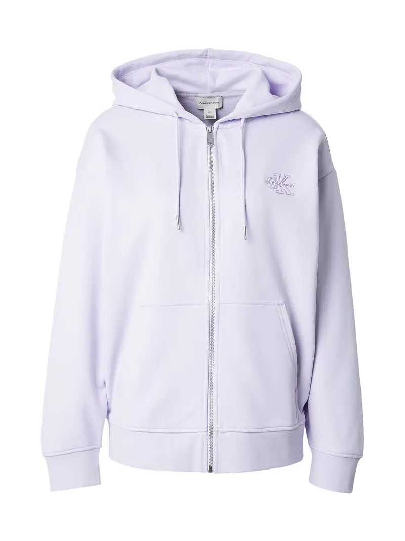 Giacca di felpa lilla pastello