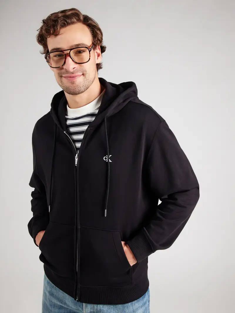 Giacca di felpa nero miniatura 2