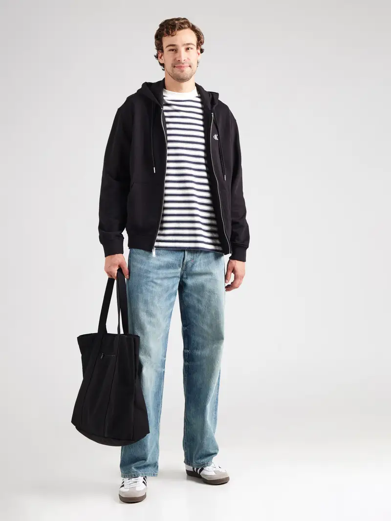 Giacca di felpa nero miniatura 3