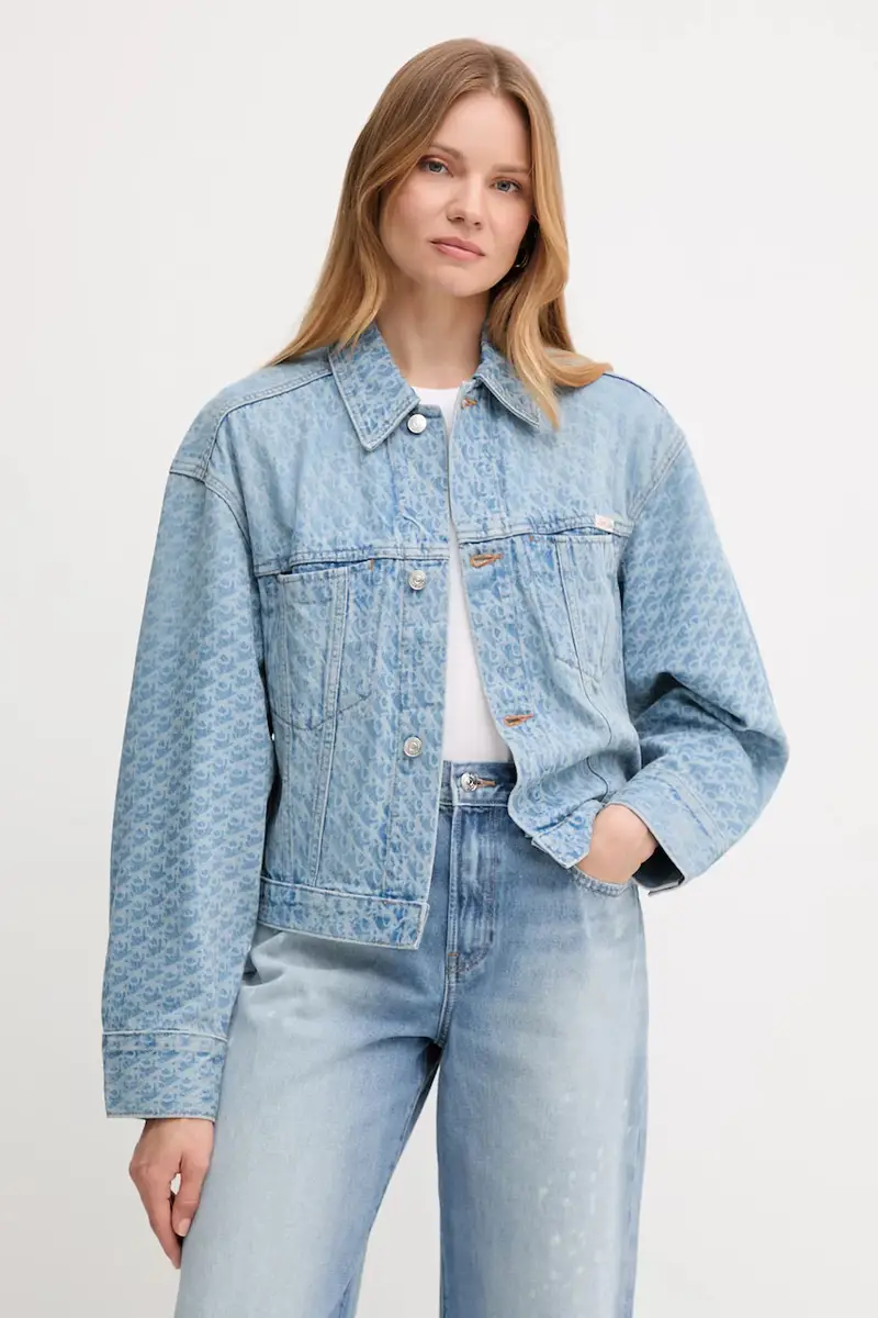 giacca di jeans colore blu LV047C782G