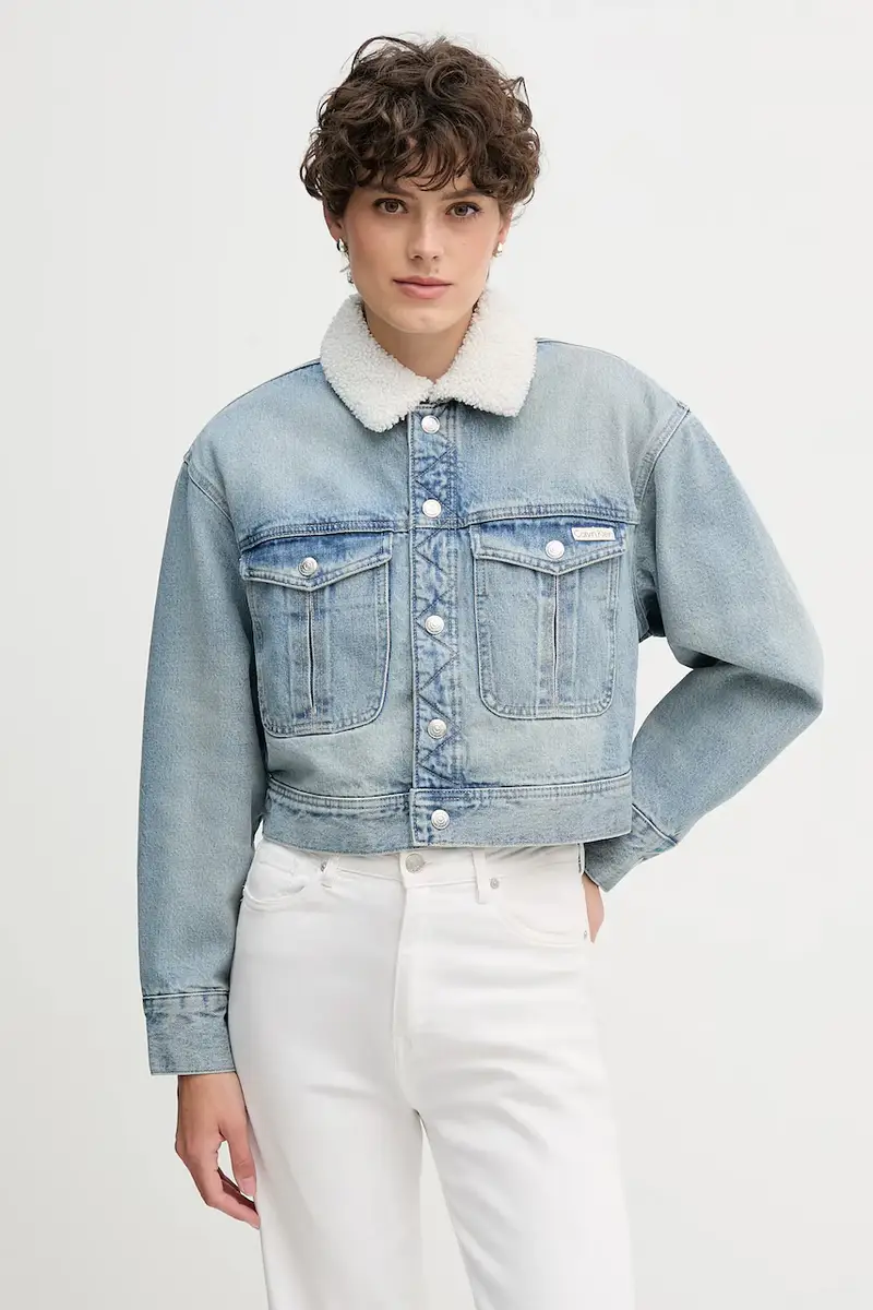 giacca di jeans colore blu LV047D736G