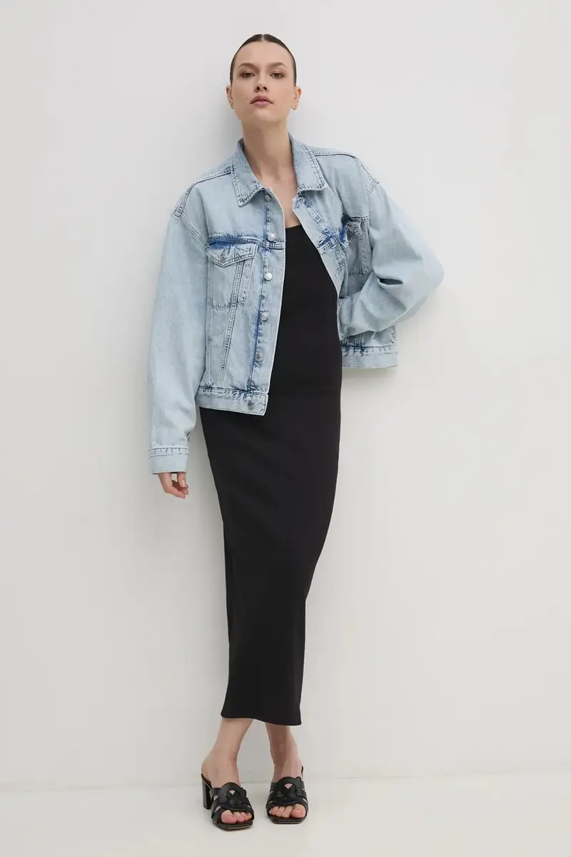 Calvin Klein Jeans Jeans Donna Blu 3580272 miniatura 2