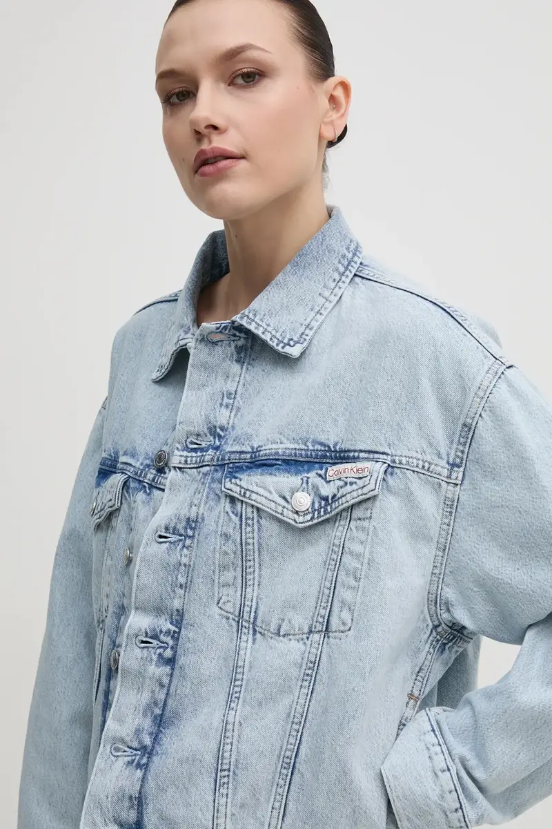 Calvin Klein Jeans Jeans Donna Blu 3580272 miniatura 4