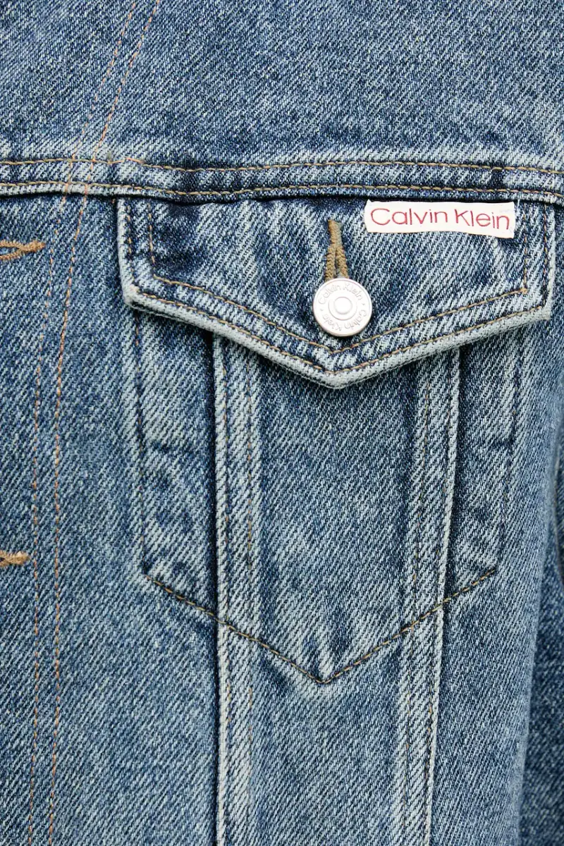 giacca di jeans in cotone colore blu LV047D725G miniatura 5