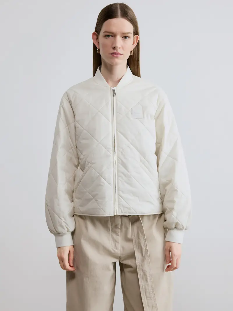 Giacca di mezza stagione bianco naturale miniatura 2