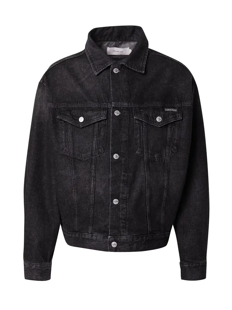 Giacca di mezza stagione nero denim