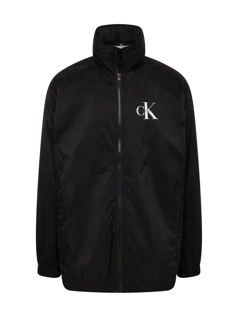 Giacca di mezza stagione pietra / nero / bianco