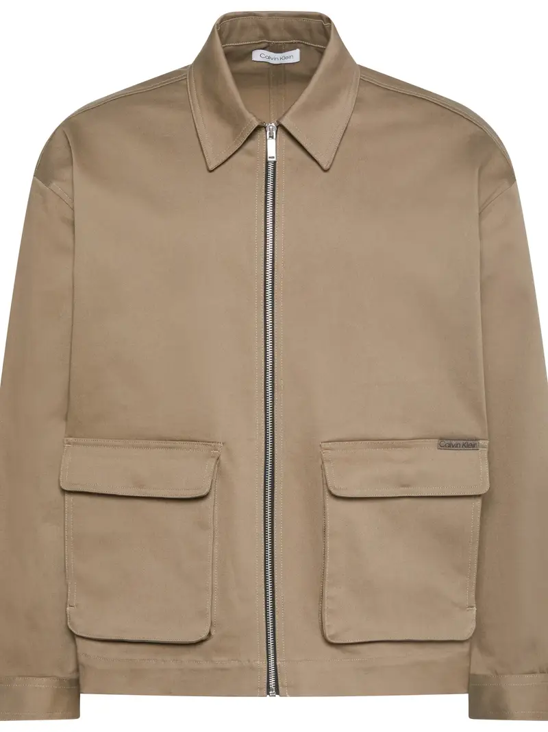 Giacca di mezza stagione talpa