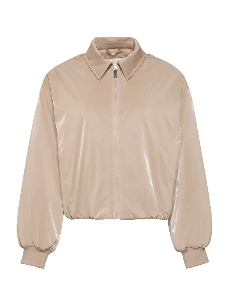 Giacca di mezza stagione talpa