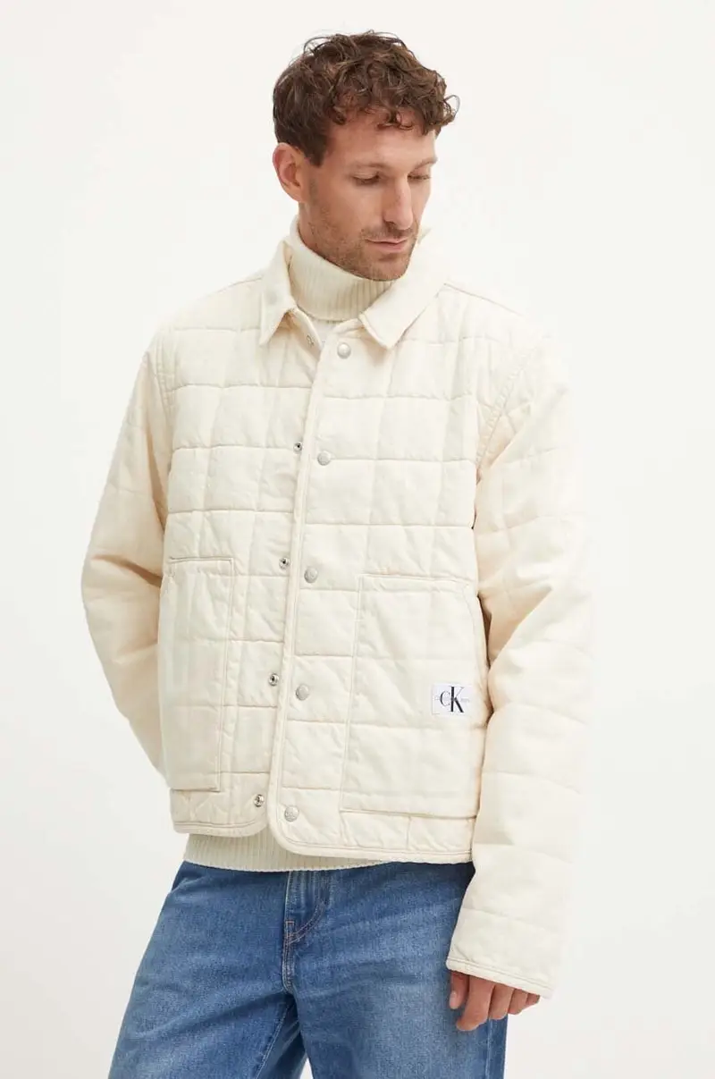 giacca in cotone colore beige J30J325753