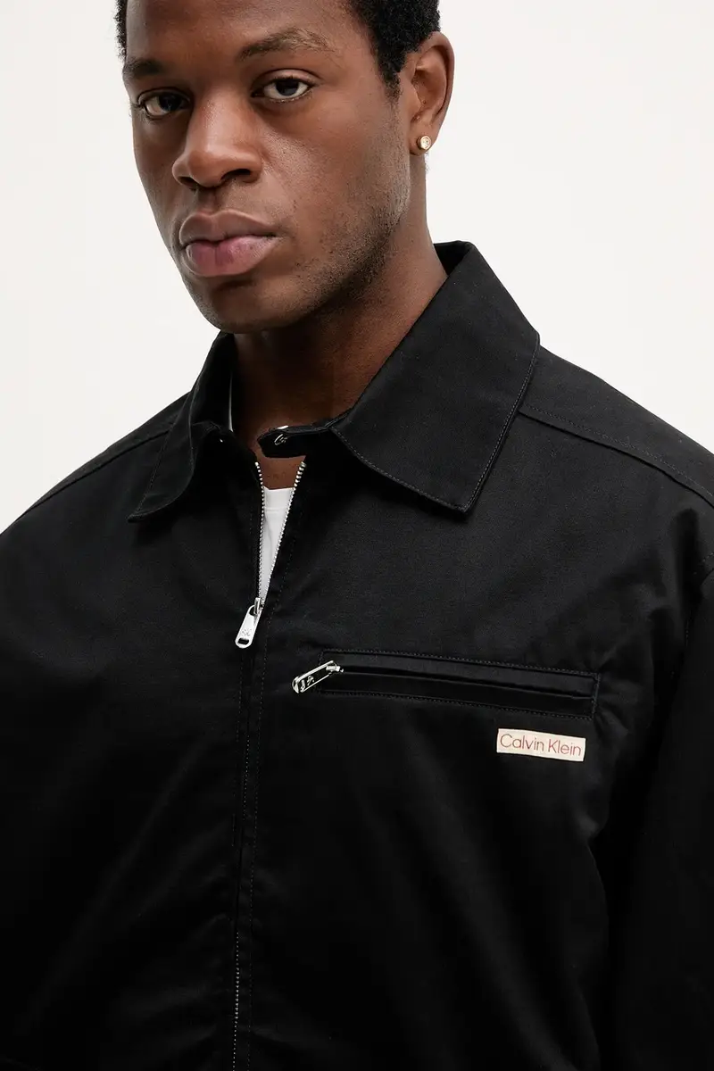 giacca in cotone colore nero LV04RC409G miniatura 4