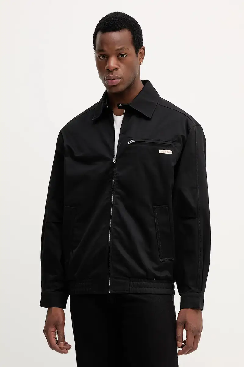 giacca in cotone colore nero LV04RC409G