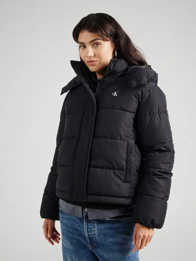 Giacca invernale nero / bianco miniatura 2