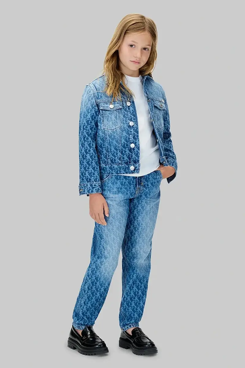 giacca jeans bambino/a colore blu IU0IU00727 miniatura 4