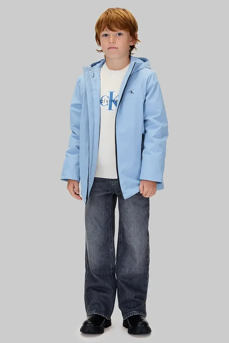 giacca per bambini colore blu IB0IB02569 miniatura 4