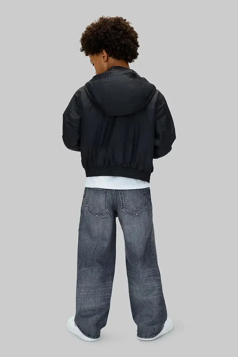 giacca per bambini colore nero IB0IB02568 miniatura 2