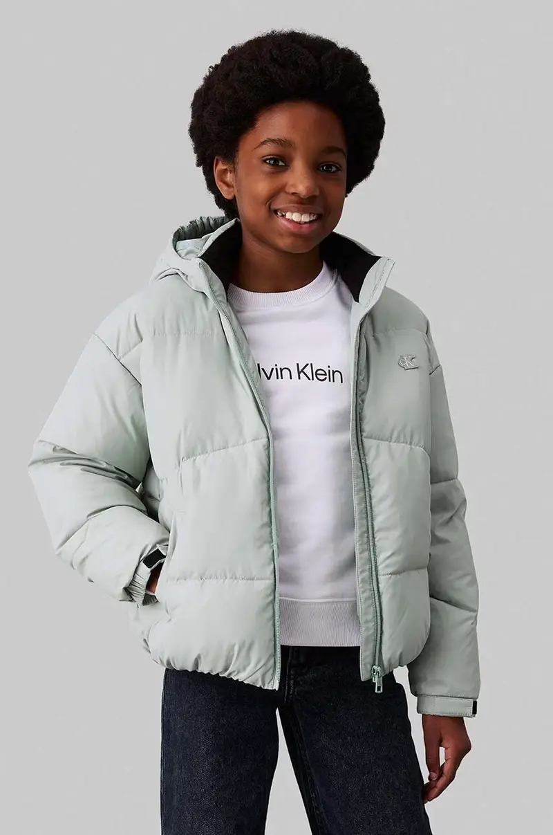 giacca per bambini colore verde IG0IG02056