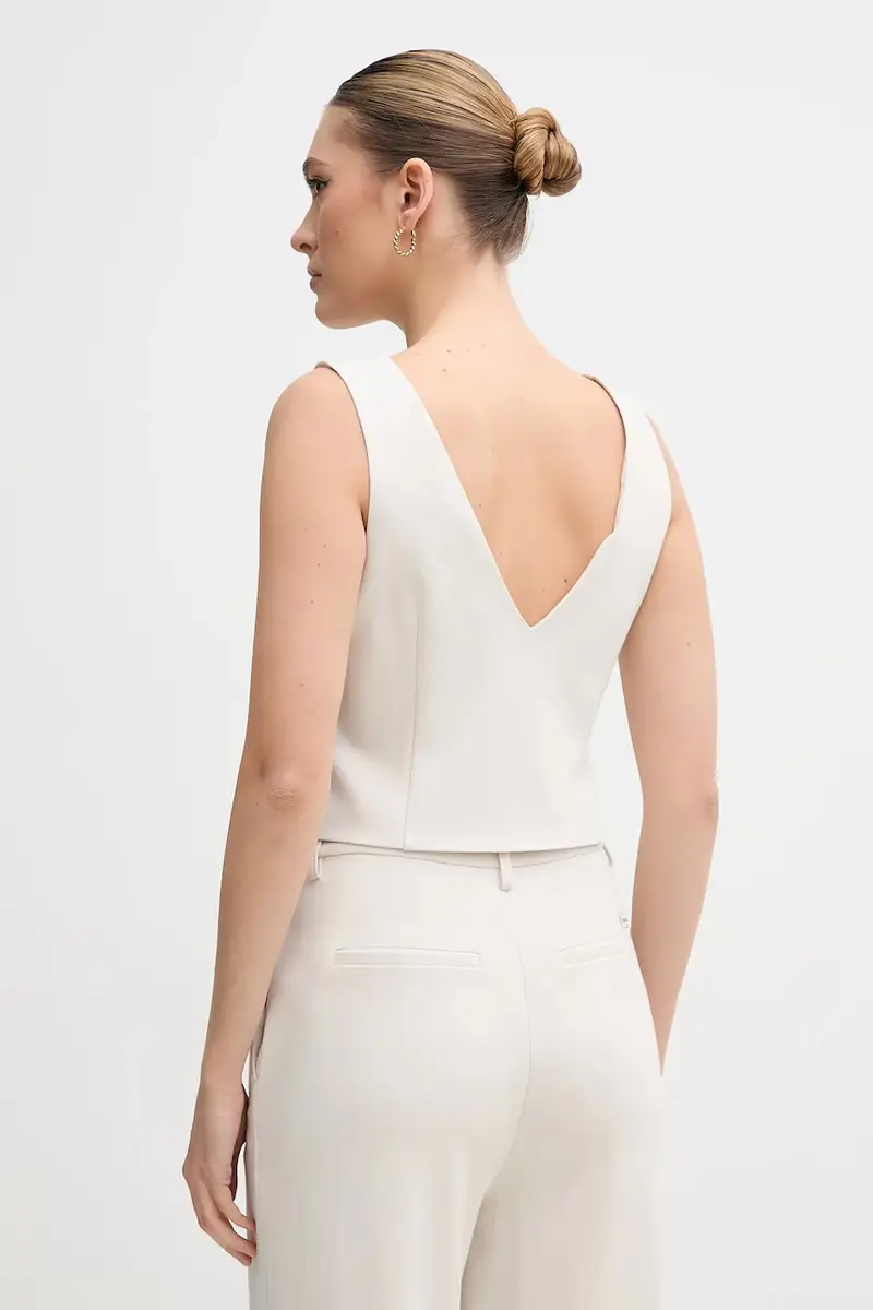 gilet colore beige J20J225321 miniatura 3