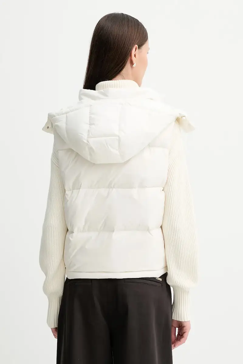 gilet in piuma colore beige LV047D500G miniatura 3