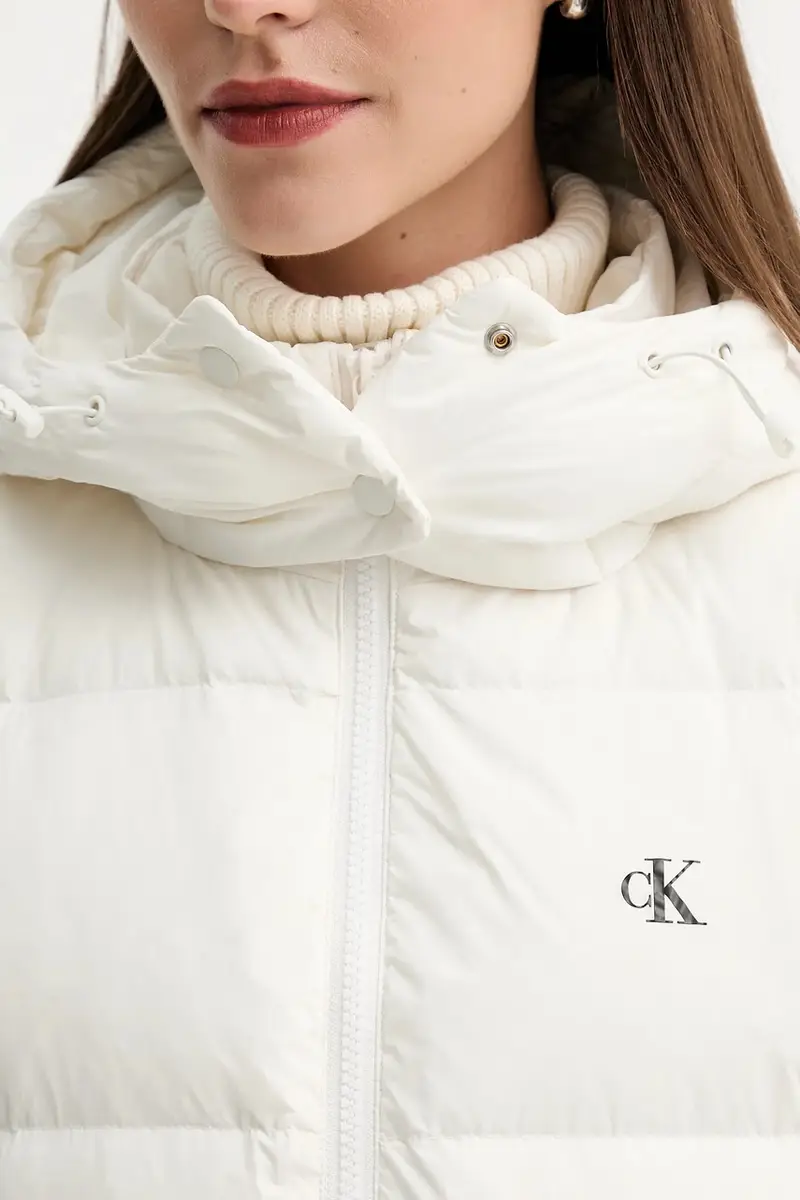 gilet in piuma colore beige LV047D500G miniatura 5