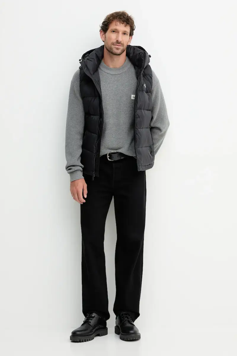 gilet in piuma colore nero LV04RD531G miniatura 2